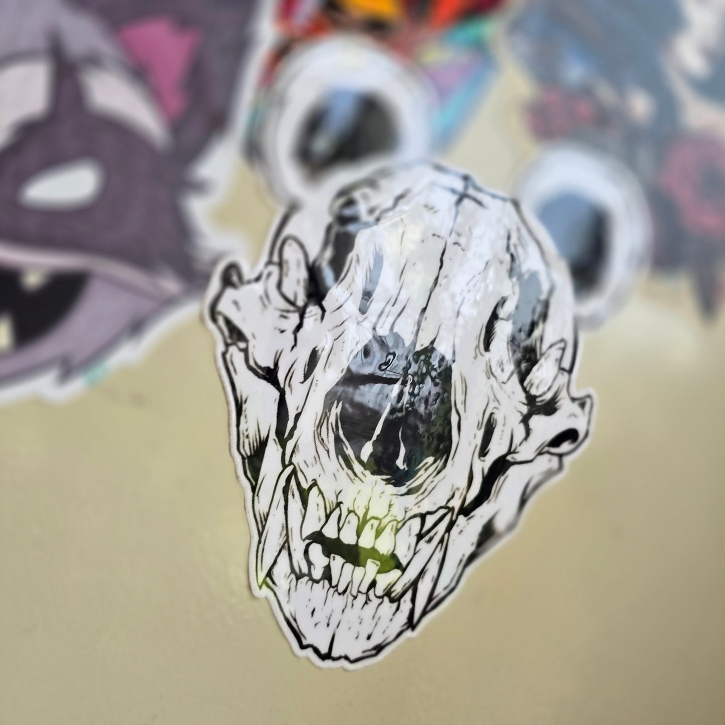 Bear Skull Sticker