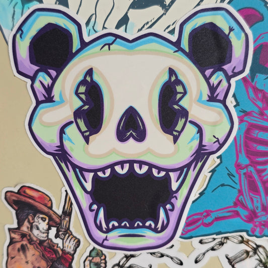 SkellyToon Bear Sticker