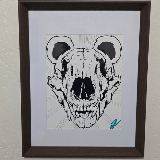 Skull Bear Print