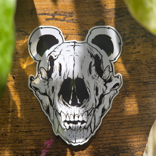 Bear Skull Sticker